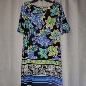 Eliza J | Beautiful Flower Print Short Sleeve Summer Dress | Size 10